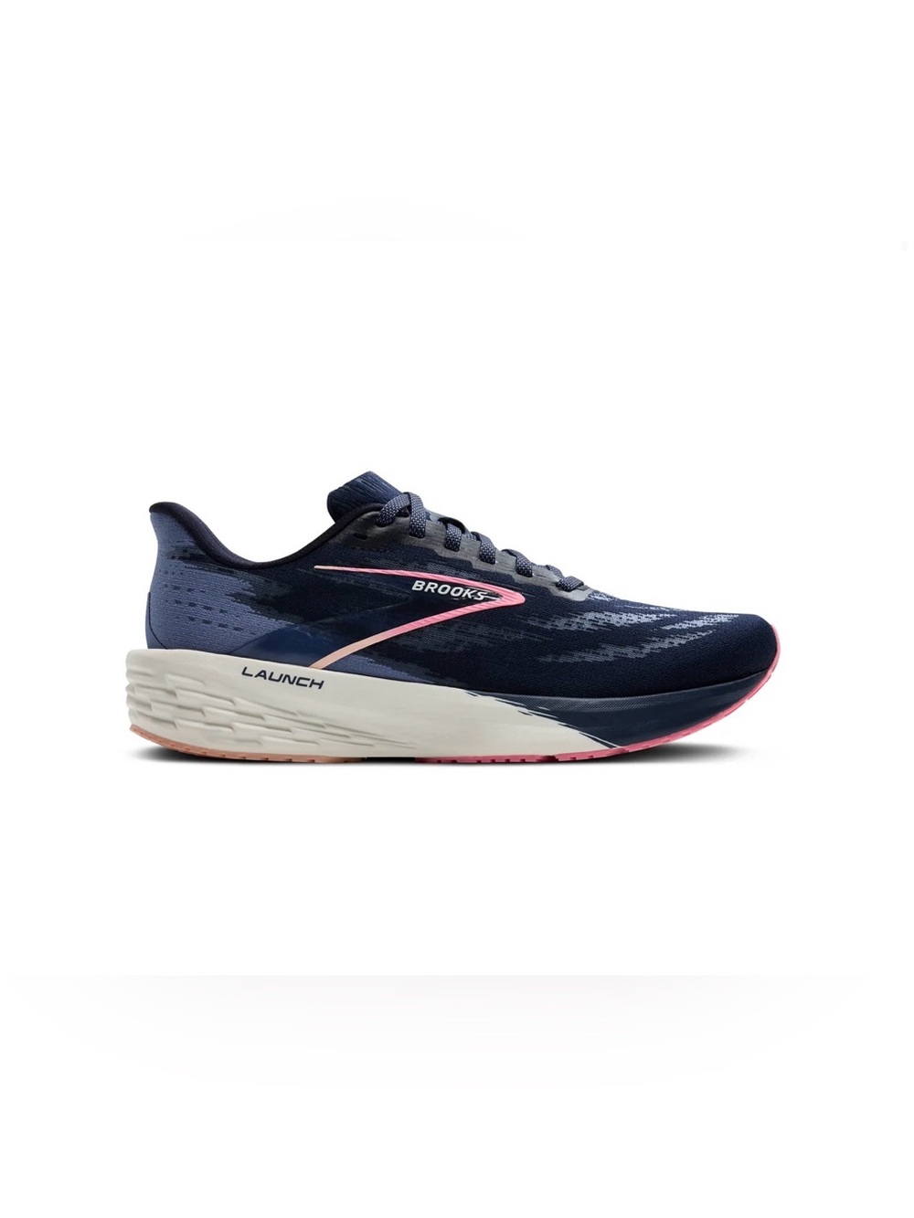 Brooks Launch Women's Navy with Pink Accents Running Shoe